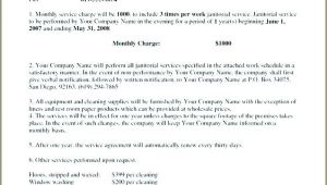 Laundry Service Contract Template Janitorial Contract Template Lera Mera