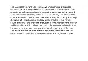 Law Firm Business Plan Template Free Welcome to Docs 4 Sale