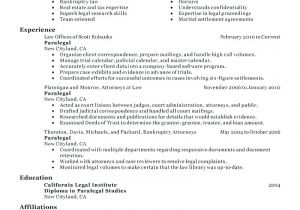 Law Student Resume Objective Resume Objective for Paralegal Wikirian Com