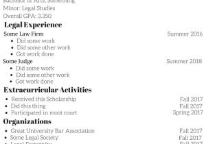 Law Student Resume Objective What to Put On A Law School Application Resume Brazen
