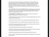 Lawn Contract Template Lawn Service Contract Template with Sample