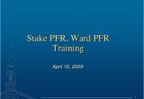 Lds Powerpoint Templates Lds Stake and Ward Pfr Training