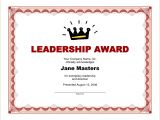 Leadership Certificate Templates Word 8 Award Certificate Template Word Bookletemplate org