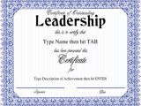 Leadership Certificate Templates Word Leadership Certificate Template 8 Free Word Pdf Psd