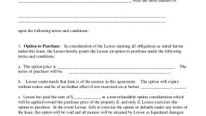 Lease with Option to Buy Contract Template 9 Lease Purchase Agreement Word Pdf Google Docs