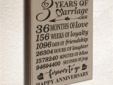 Leather Anniversary Card for Him Bella Busta 3 Years Of Marriage 2017 2020 Months Weeks Days Hours Minutes Seconds 3rd Our 3rd Wedding Anniversary Engraved Leather Plaque Light