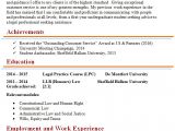 Legal Advisor Resume format Word Leeds University Cv Template