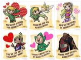 Legend Of Zelda Happy Birthday Card Nintendo Launch Gaming Valentine S Cards Funny Valentines