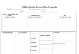Lesson Plan Template for Differentiated Instruction Differentiatedlearning Just Another WordPress Com Site
