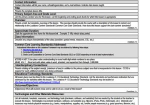 Lesson Plan Template Using Common Core Standards Search Results for Weekly Lesson Plan Template with