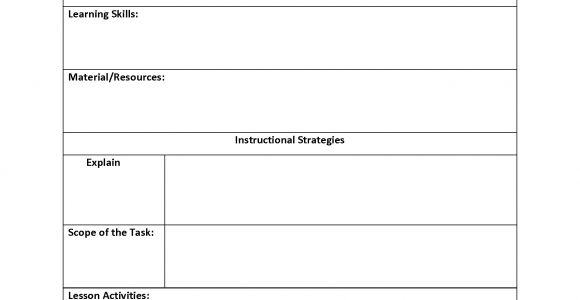 Lessonplan Template Lesson Plan Template