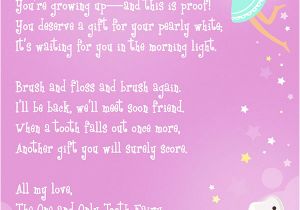Letter From the tooth Fairy Template tooth Fairy Letter Free Printable Elfster