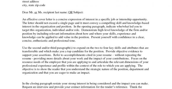 Letter Of Interest or Cover Letter How to Write A Cover Letter Of Interest Example for A Job