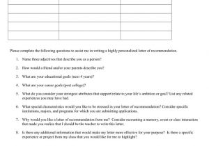 Letter Of Recommendation Cover Sheet Letter Of Recommendation form Crna Cover Letter