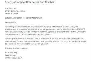 Lettings Negotiator Cover Letter 32 Awesome Cover Letter Montessori Teacher Concept