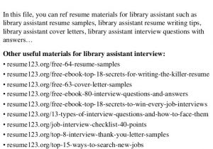 Library Shelver Cover Letter top 8 Library assistant Resume Samples