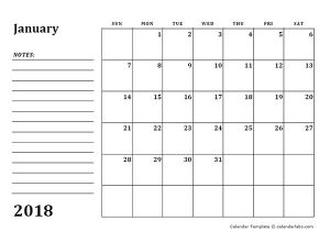 Lightroom Calendar Templates 2018 2018 Calendar Template Printable Artegami