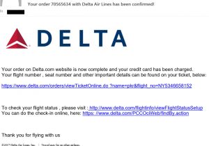 Like Us On Facebook Email Template Security Alert Fake Delta Airlines Receipt Spreads