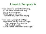 Limerick Writing Template Creative Writing Poetry Ppt Video Online Download