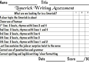 Limerick Writing Template How to Write A Limerick Worksheet Worksheets for All