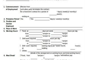 Limited Duration Contract Of Employment Template Job Agreement Contract Sample 7 Examples In Word Pdf