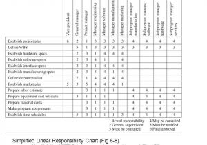 Linear Responsibility Chart Template Responsibility Chart Project Management Responsibility