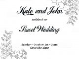 Lines for Wedding Card Invitation Hochzeit Einladungskarte Mit Blumen Rahmen Fur Ferien