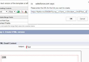 Link In Email Template Salesforce Creating A Hyperlink In An Email Template Salesforce