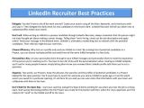 Linkedin Recruiter Email Template Linkedin Recruiter Presentation