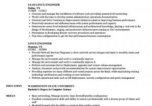 Linux Engineer Resume Linux Engineer Resume Samples Velvet Jobs