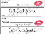 Lipsense Gift Certificate Template Free Lipsense Gift Certificate
