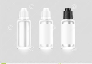 Liquid Template Filters Medical Bottle with Preparation isolated On White Stock