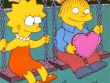 Lisa Simpson Valentine Card to Ralph the Simpsons Couples