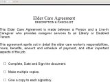 Live In Caregiver Contract Template Elder Care Agreement Youtube