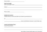 Live In Carer Contract Template Free Printable Pdf form Elder Care Agreement Free