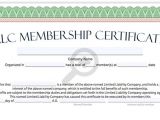 Llc Membership Certificate Template Llc Membership Certificate Free Limited Liability