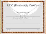Llc Membership Certificate Template Membership Certificate Templatereference Letters Words