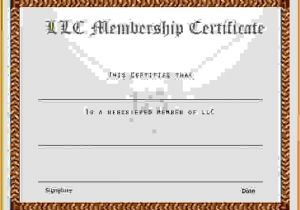 Llc Membership Certificate Template Membership Certificate Templatereference Letters Words