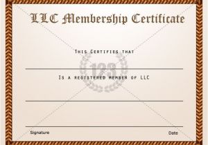 Llc Membership Certificate Template Membership Certificate Templates Best Quality Llc Free