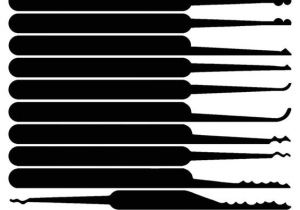 Lock Pick Rake Template What It Takes Locks and Tags On Pinterest