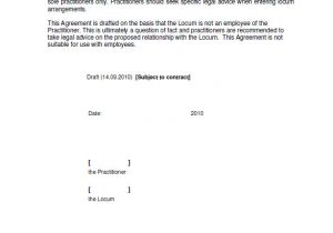 Locum Contract Template Helpsheet Sample Locum Agreement Apceye