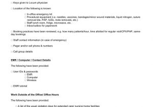 Locum Contract Template Locum Contract Template In Word and Pdf formats Page 5 Of 5