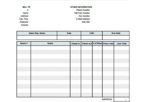 Lodging Receipt Template Hotel Invoice Template Printable Invoice Template