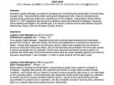 Logistics Manager Resume Word format 42 Manager Resumes In Word