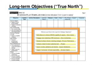 Long Term Business Plan Template Strategic Planning Deployment Using the X Matrix W225
