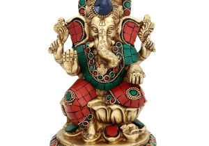 Lord Ganesh Image for Marriage Card 7 Brass Hindu Good Luck God Ganesha Statue Wedding Ganesh