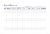 Lost and Found Email Template 5 Lost and Found Log form Template Excel Microsoft
