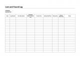 Lost and Found Email Template Lost and Found Log