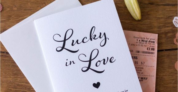 Lottery Scratch Card Wedding Favours Lucky In Love Lottery Scratch Cards Set Of 6 White W
