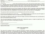 Lotto Pool Contract Template 50 Best Lottery Partnership Agreement Ne N20774